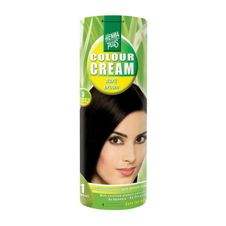 Hennaplus Haarkleuring kleurcreme 3.0 dark brown 60ml