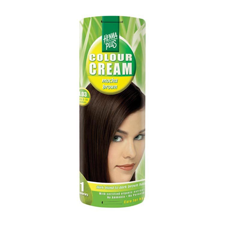 Hennaplus Haarkleuring kleurcreme 4.03 mocha brown 60ml