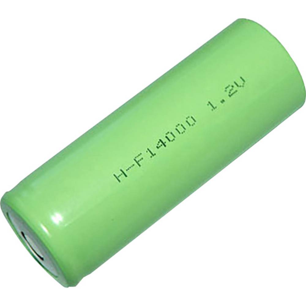 Mexcel F14000 Speciale oplaadbare batterij 3/2 D Geschikt voor hoge stroomsterktes, Flat-top NiMH 1.2 V 14000 mAh
