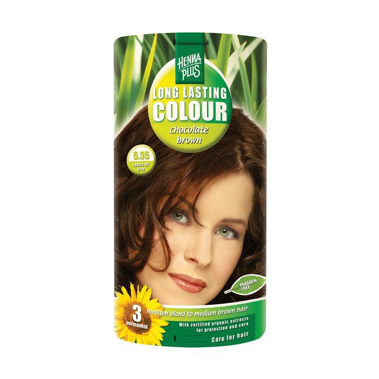 Hennaplus Haarkleuring long lasting colour 5.35 choco brown 100ml