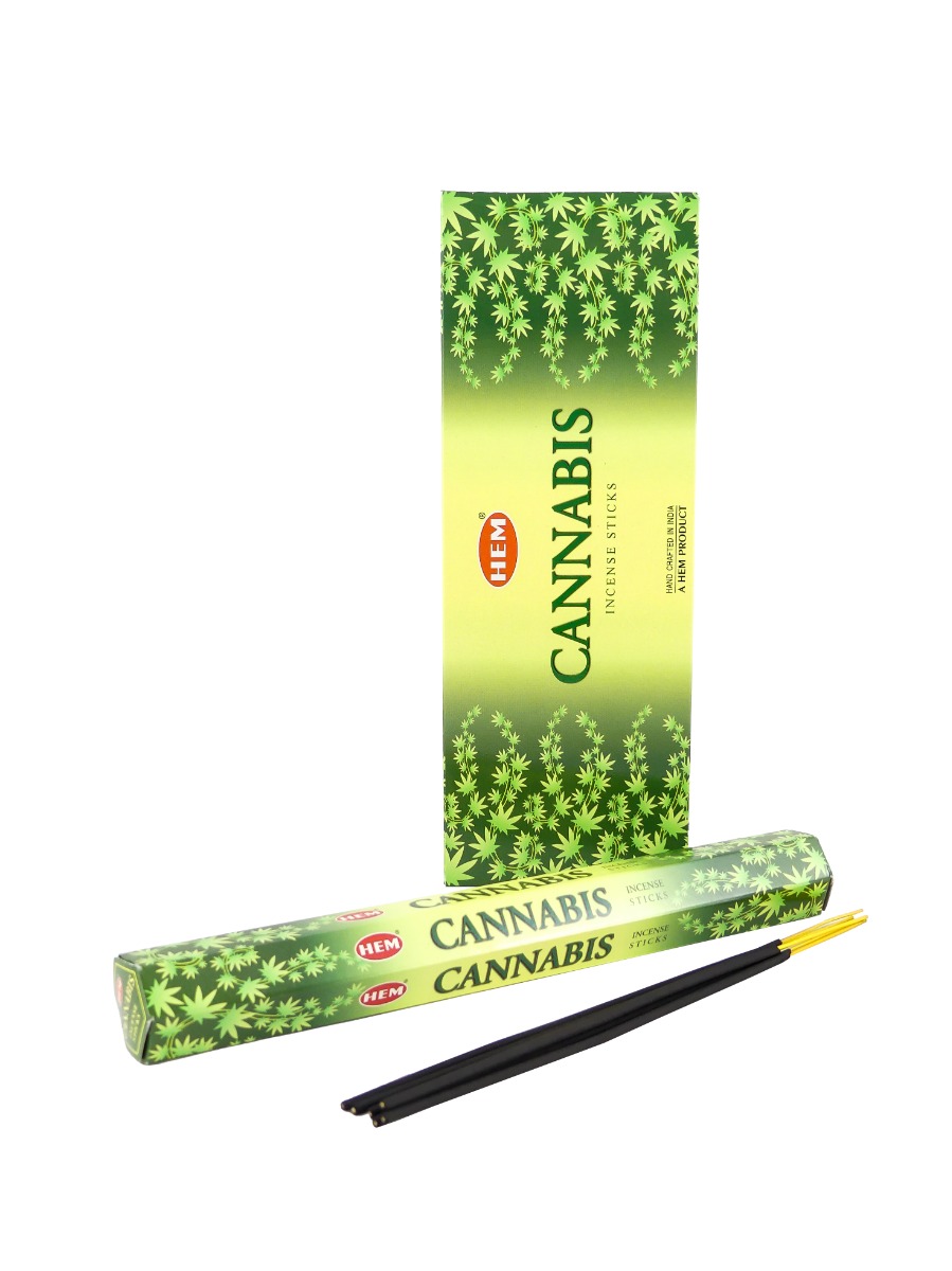 LalaShops HEM Wierook - Cannabis - Slof / Voordeelbox (6 Pakjes / 120 stokjes)