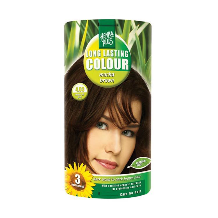 Hennaplus Haarkleuring long lasting colour 4.03 mocha brown 100ml