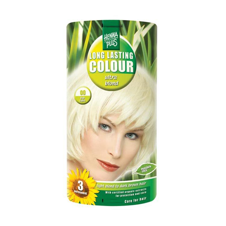 Hennaplus Haarkleuring long lasting colour 00 ultra blond 140ml