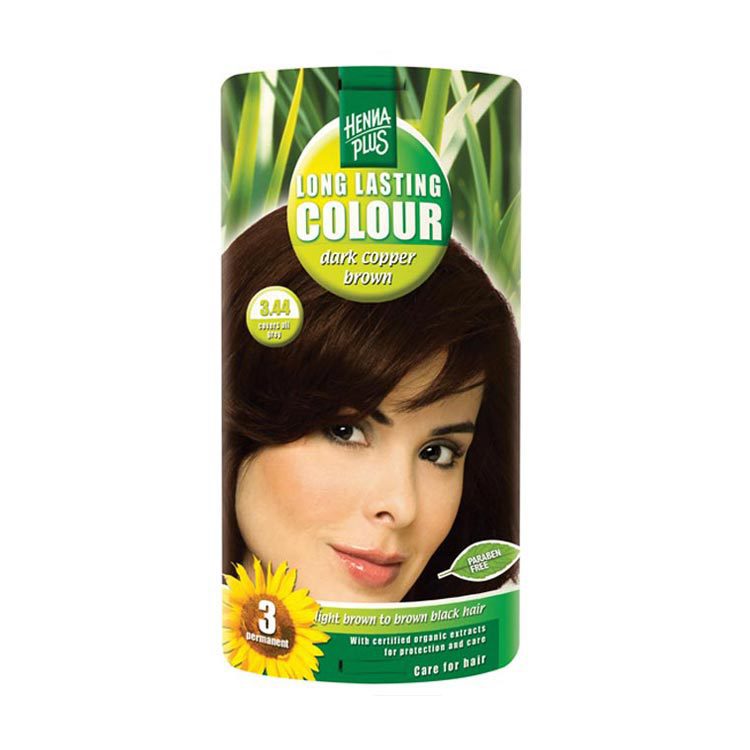Hennaplus Haarkleuring long lasting colour 3.44 100ml