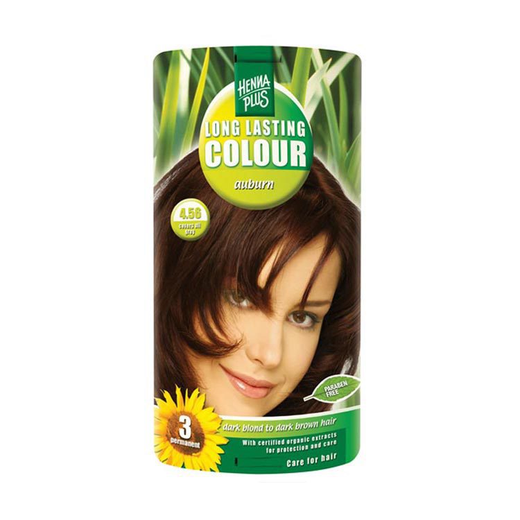 Hennaplus Haarkleuring long lasting colour 4.56 auburn 100ml