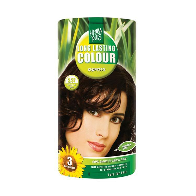Hennaplus Haarkleuring long lasting colour 3.37 espresso 100ml