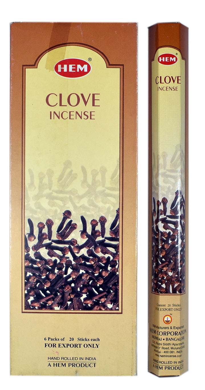 LalaShops HEM Wierook - Clove - Slof / Voordeelbox (6 Pakjes / 120 stokjes)