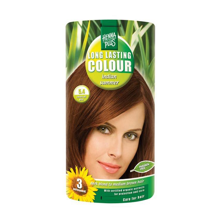 Hennaplus Haarkleuring long lasting colour 5.4 indian summer 100ml