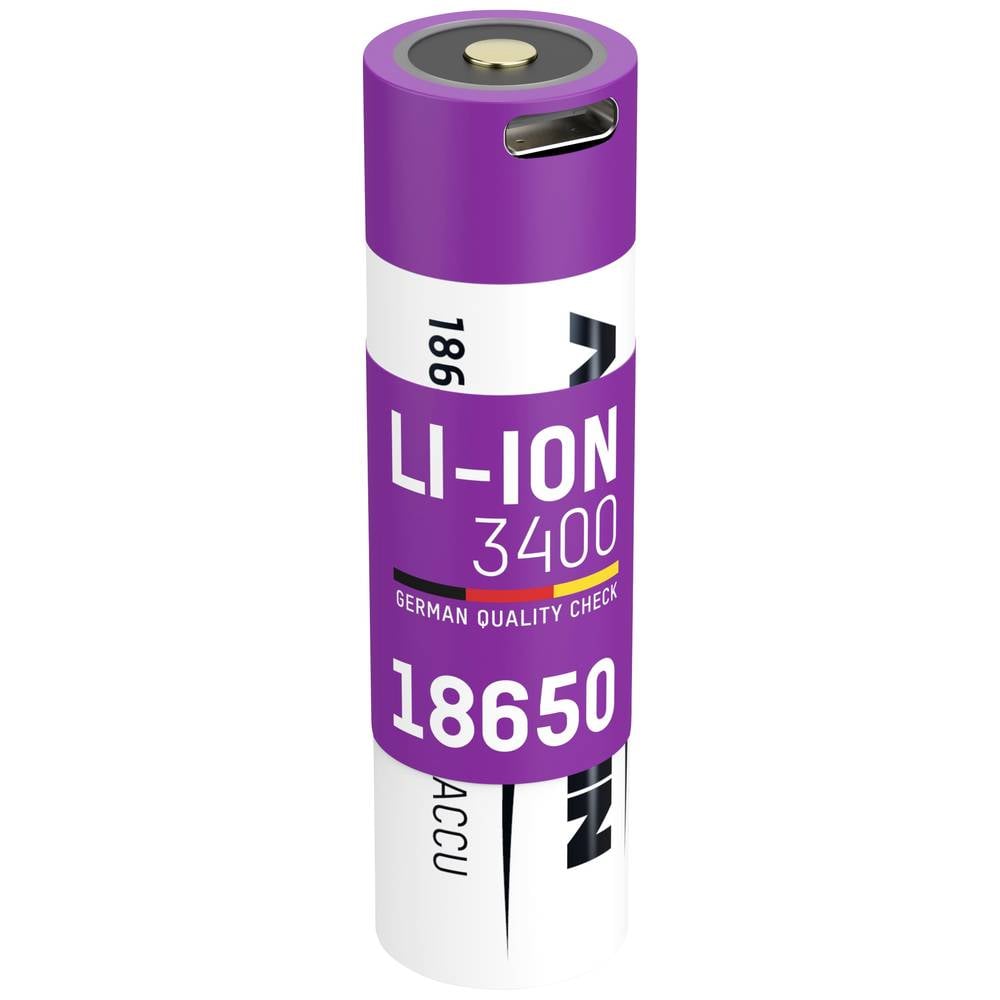 Ansmann 18650-3,4 Oplaadbare batterij (USB-C) 18650 Li-ion 3.7 V 3400 mAh 1 stuk(s)