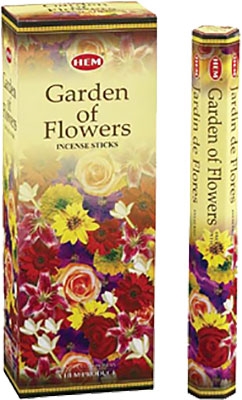 LalaShops HEM Wierook - Garden of Flowers - Slof / Voordeelbox (6 Pakjes / 120 stokjes)