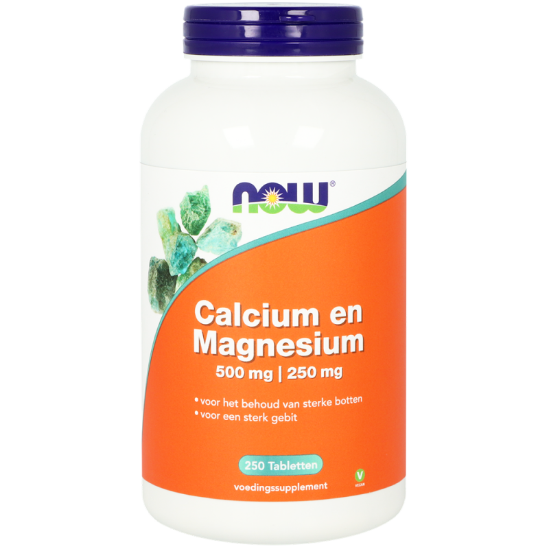 Now Calcium 500mg magnesium 250mg 250 Tabletten