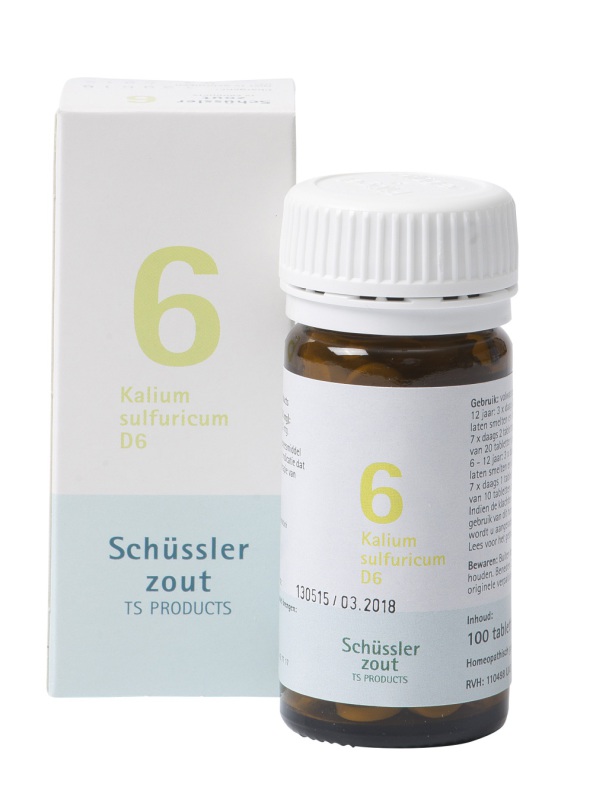 Pfluger Schussler celzout 6 kalium sulfuricum d6 100tab