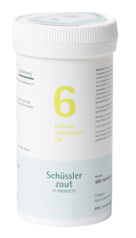 Pfluger Schussler celzout 6 kalium sulfuricum d6 400tab