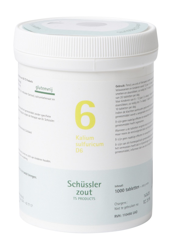 Pfluger Schussler celzout 6 kalium sulfuricum d6 1000t