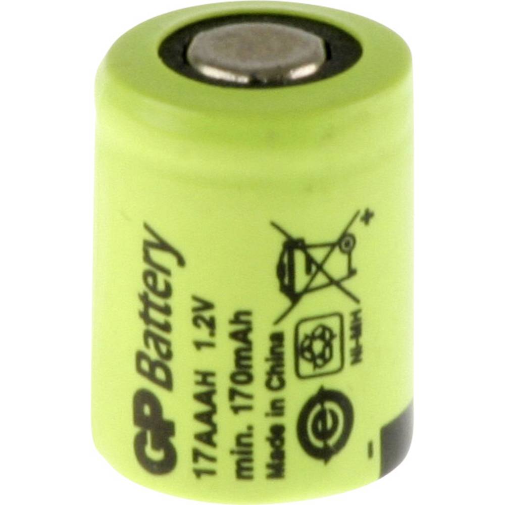 GP 17AAAH Speciale oplaadbare batterij 1/3 AAA Flat-top NiMH 1.2 V 170 mAh