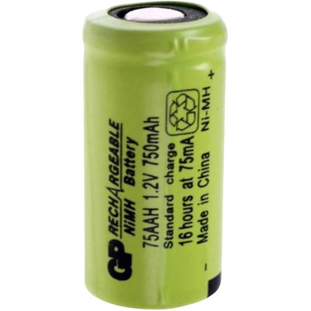 GP IND75AAHB Speciale oplaadbare batterij 2/3 AA Flat-top NiMH 1.2 V 750 mAh