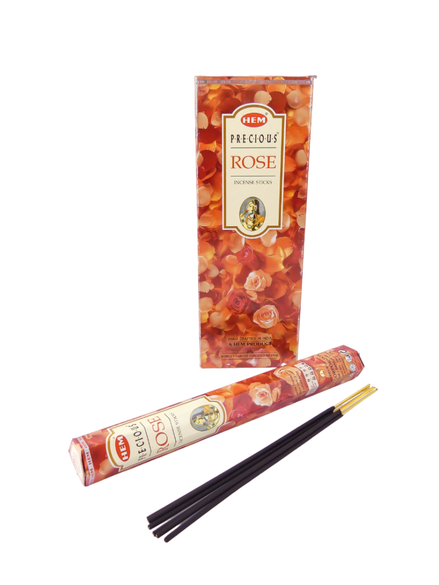 LalaShops HEM Wierook - Rose (Precious) - Slof / Voordeelbox (6 Pakjes / 120 stokjes)
