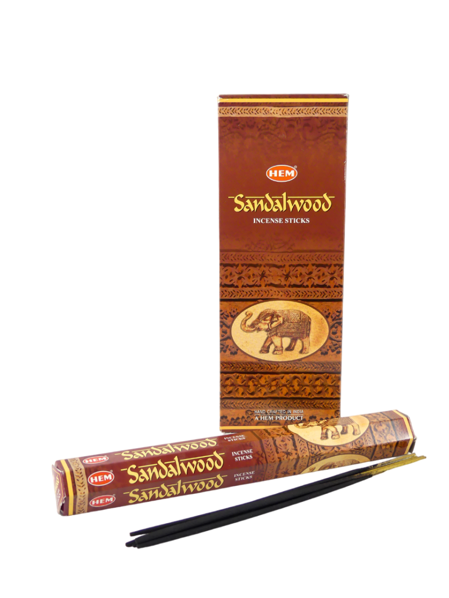 LalaShops HEM Wierook - Sandalwood - Slof / Voordeelbox (6 Pakjes / 120 stokjes)