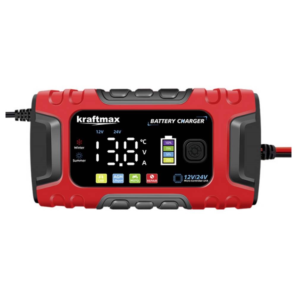 Kraftmax Oplader 12 V, 24 V Laadstroom (max.) 10 A