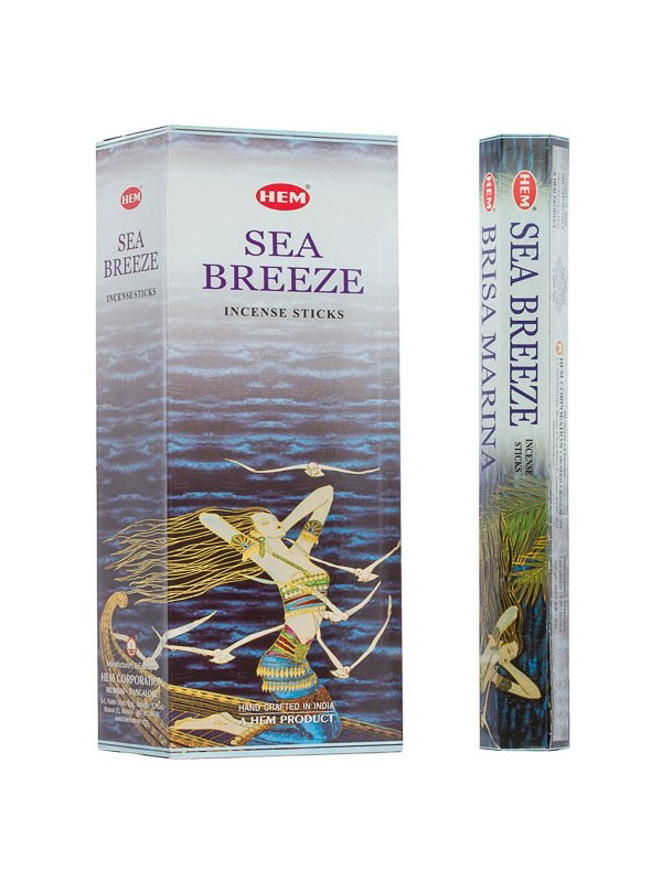 LalaShops HEM Wierook - Sea Breeze - Slof / Voordeelbox (6 Pakjes / 120 stokjes)