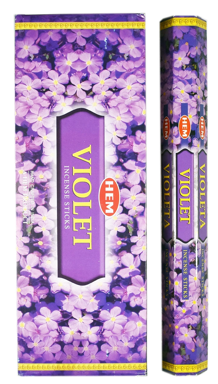 LalaShops HEM Wierook - Violet - Slof / Voordeelbox (6 Pakjes / 120 stokjes)