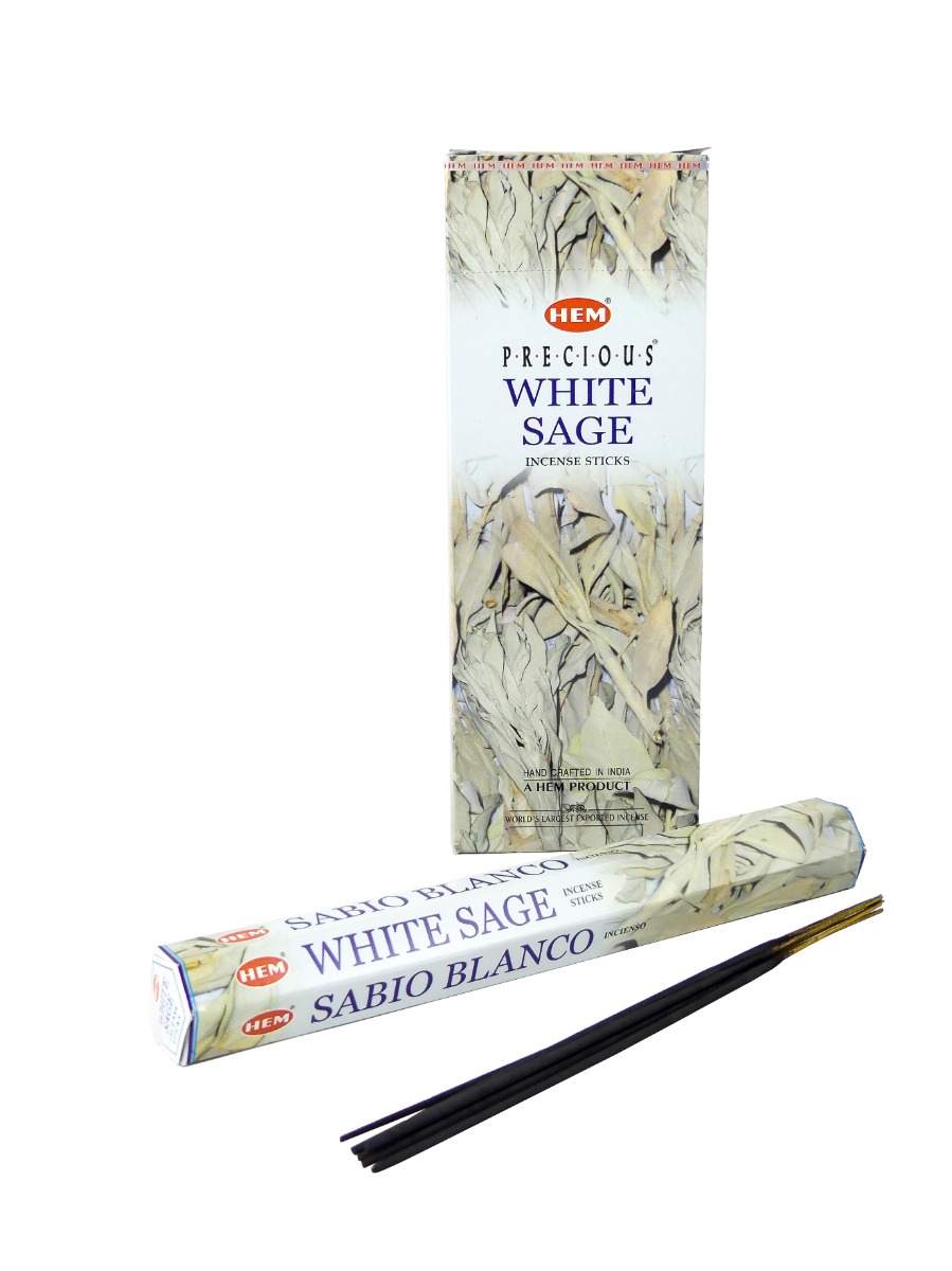 LalaShops HEM Wierook - White Sage / Witte Salie - Slof / Voordeelbox (6 Pakjes / 120 stokjes)
