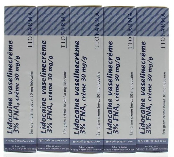 Tiofarma Lidocaïne vaselinecrème 3% fna 5 x 30 Gram