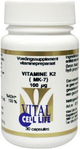 Vital Cell Life Vitamine k2 mk7 100 mcg 30cap