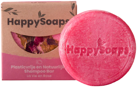 HappySoaps Shampoo bar la vie en rose 70gr