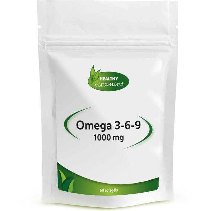 Healthy Vitamins Omega 3-6-9 | 60 softgels | 1000 mg | Vitaminesperpost.nl
