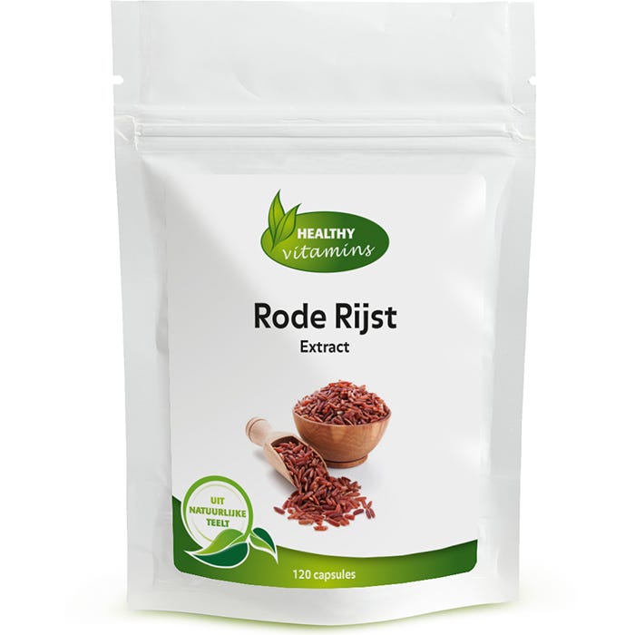 Healthy Vitamins Rode gistrijst | 120 capsules | sterk ⟹ Vitaminesperpost.nl