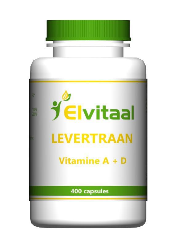 Elvitaal Levertraan a d3 400cap