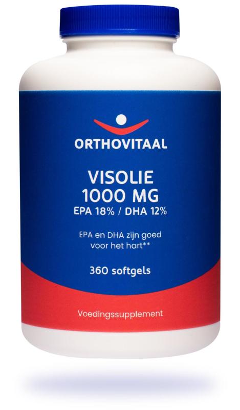 Orthovitaal Visolie 1000 mg epa 18% dha 12% 360sft