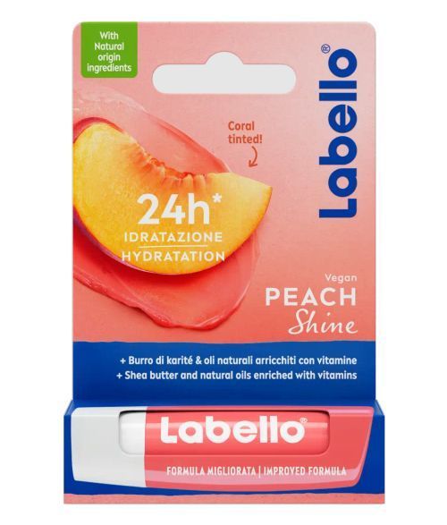 Labello Fruity peach shine 1 Stuk