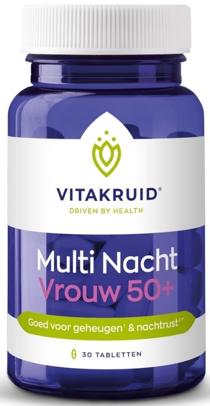 Vitakruid Multi nacht vrouw 50+ 30 tabletten