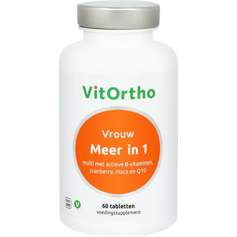 Vitortho Meer-in-1 vrouw 60 Vegan Tabletten