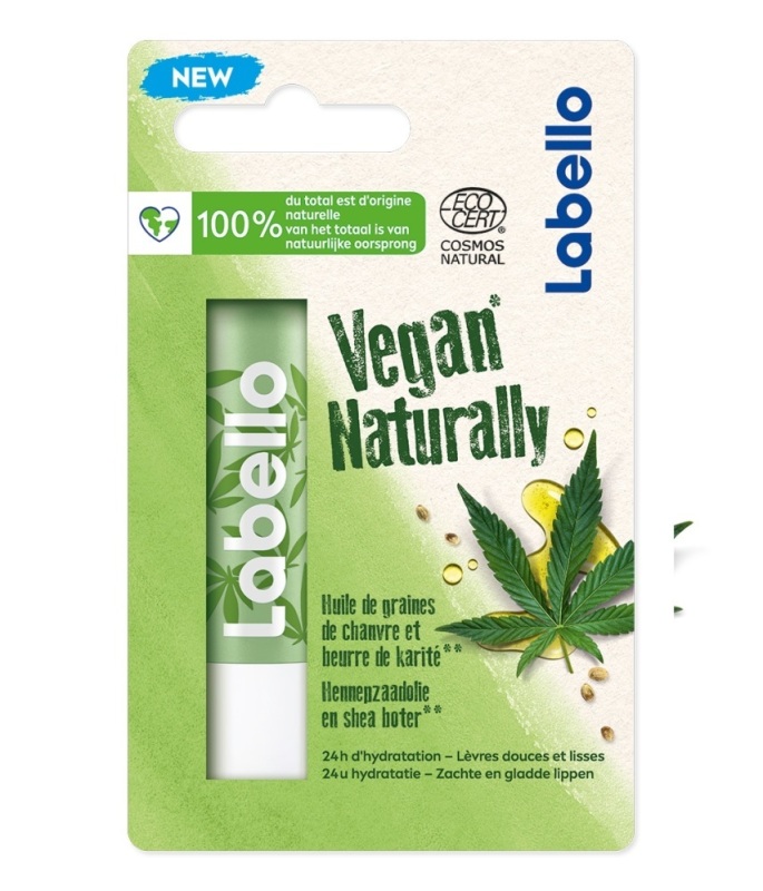 Labello Vegan naturally hennepzaadolie lippenbalsem 5.2 ML