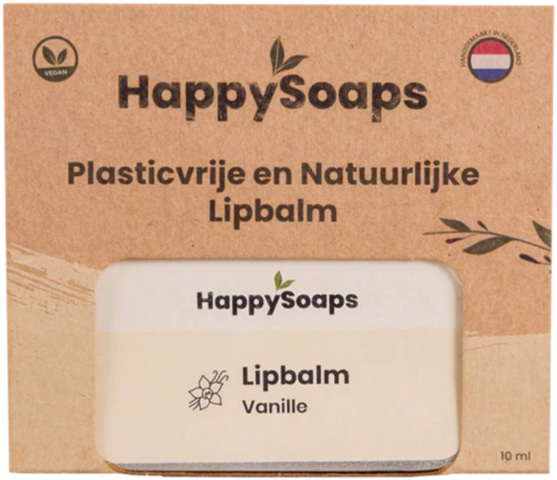 HappySoaps Lipbalm vanille 10gr