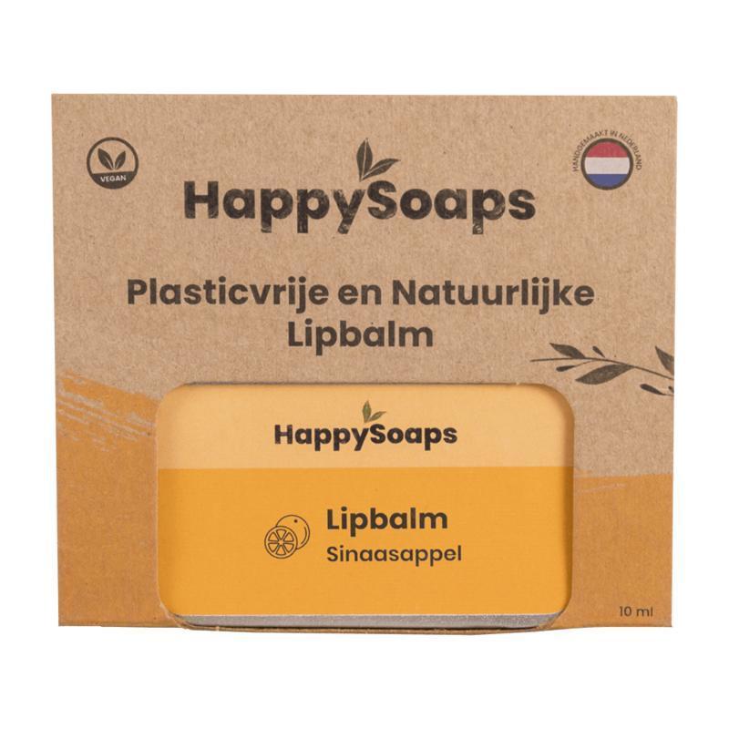 HappySoaps Lipbalm sinaasappel 10 Gram