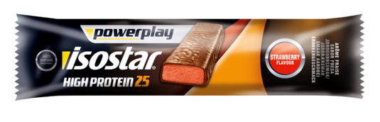 Isostar Powerplay high protein 25 sportreep aardbei 105 gram