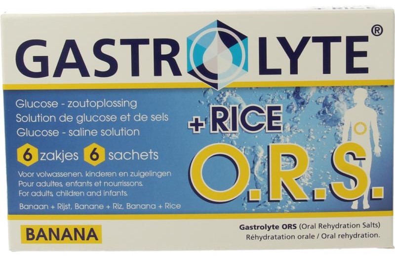 Gastrolyte Ors rijst/banaan 6 Zakjes