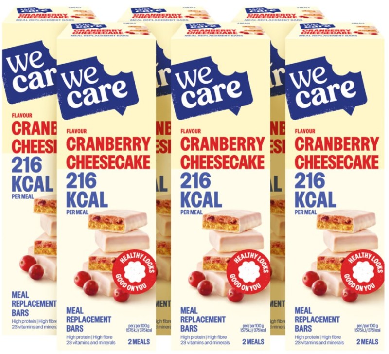 WeCare Meal replacement bars cranberry cheesecake 6x116gr