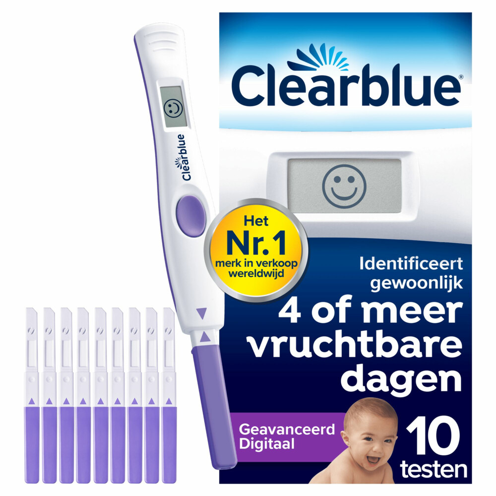 Clearblue 3x  Ovulatietest Digitaal Geavanceerd 10 stuks