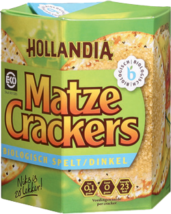 Hollandia Matzes Hollandia Biologische Matze Crackers Spelt 100gr