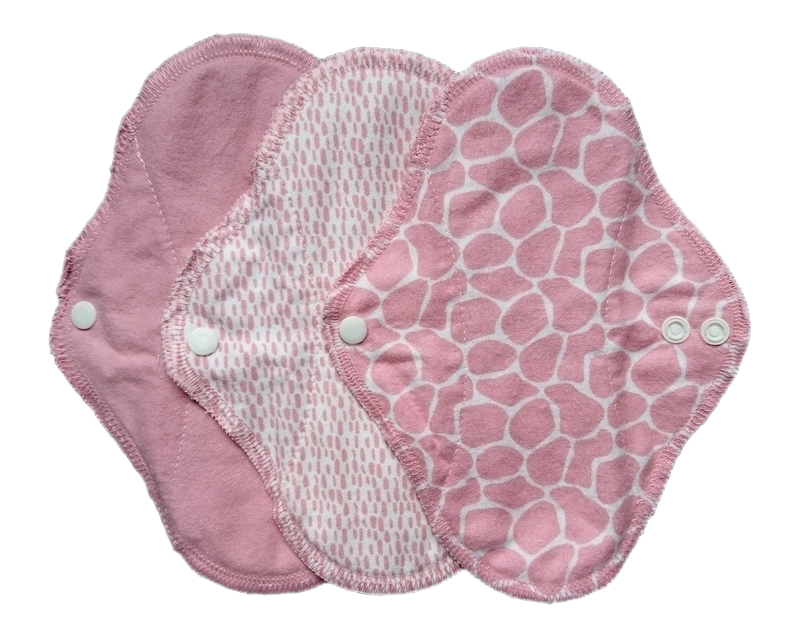 ImseVimse Wasbaar maandverband –  Full Cycle Kit (Design: Blossom / Bloesem (roze))