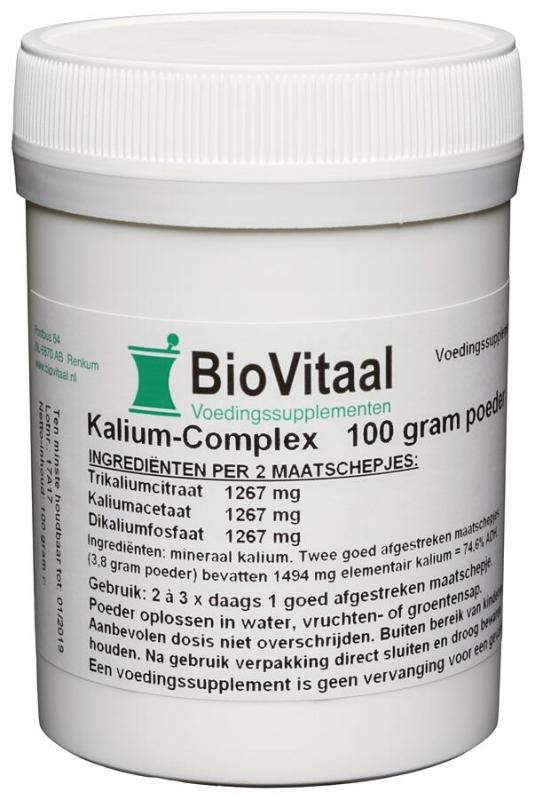 VeraSupplements Kalium-complex poeder 100 gram
