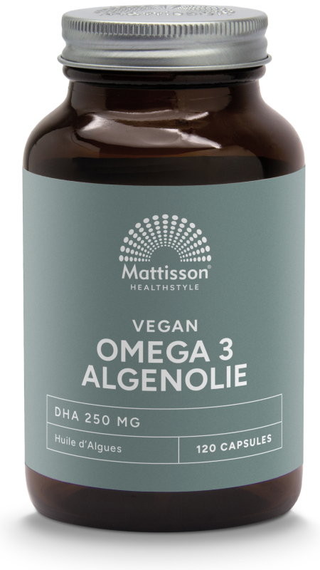 Mattisson Vegan omega-3 algenolie dha 260mg 120 Vegicapsules