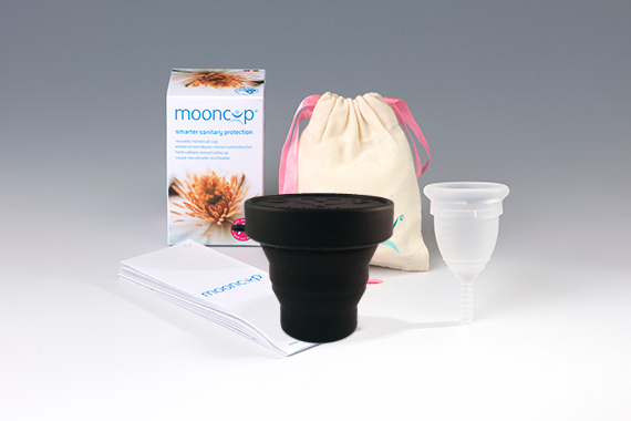 Mooncup Ltd MoonCup Maat A (menstruatiecup), > 30 jaar, met handige sterilisator