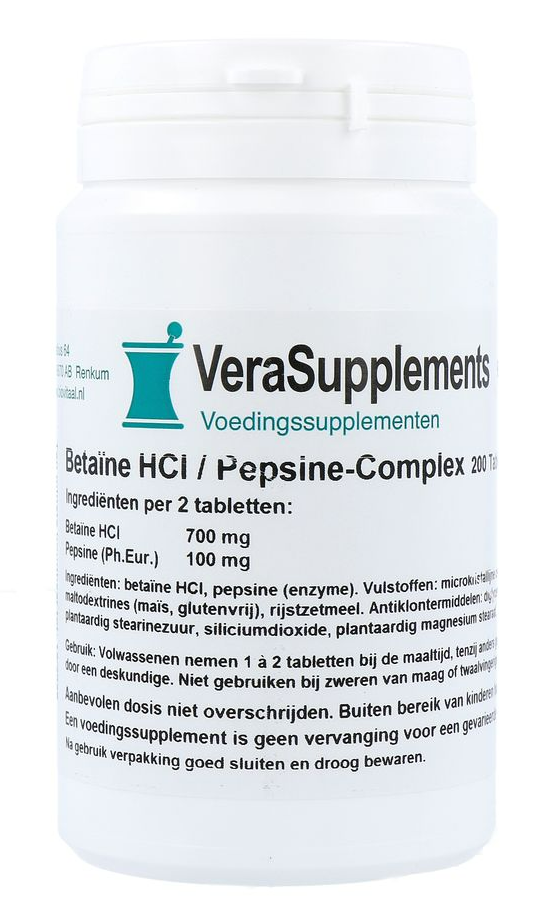 VeraSupplements Betaine-HCL / Pepsine-Complex Tabletten