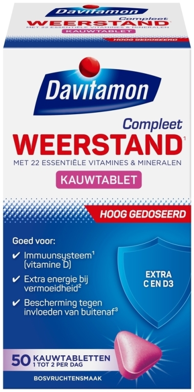 Davitamon Compleet weerstand forte 50 kauwtabletten